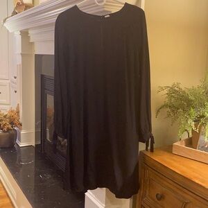 Long Sleeve Black Dress NEW Medium TALL
